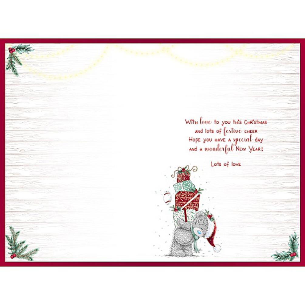 Brilliant Dad Stacking Presents  Me to You Bear Christmas Card Extra Image 1